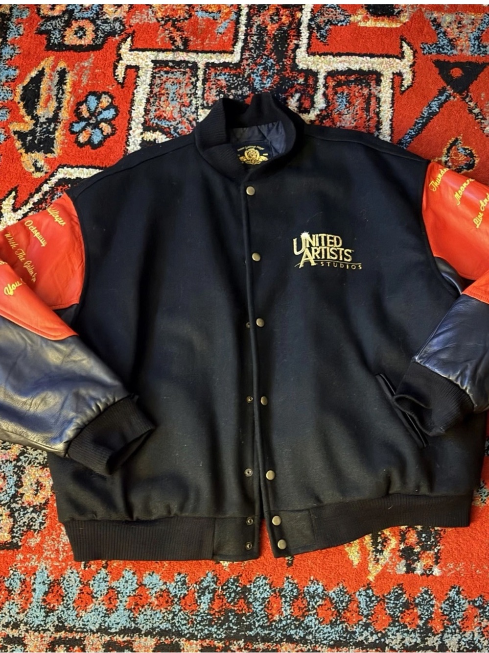 007 Goldeneye James Bond Vintage Cast & Crew ONLY Letterman Jacket.
